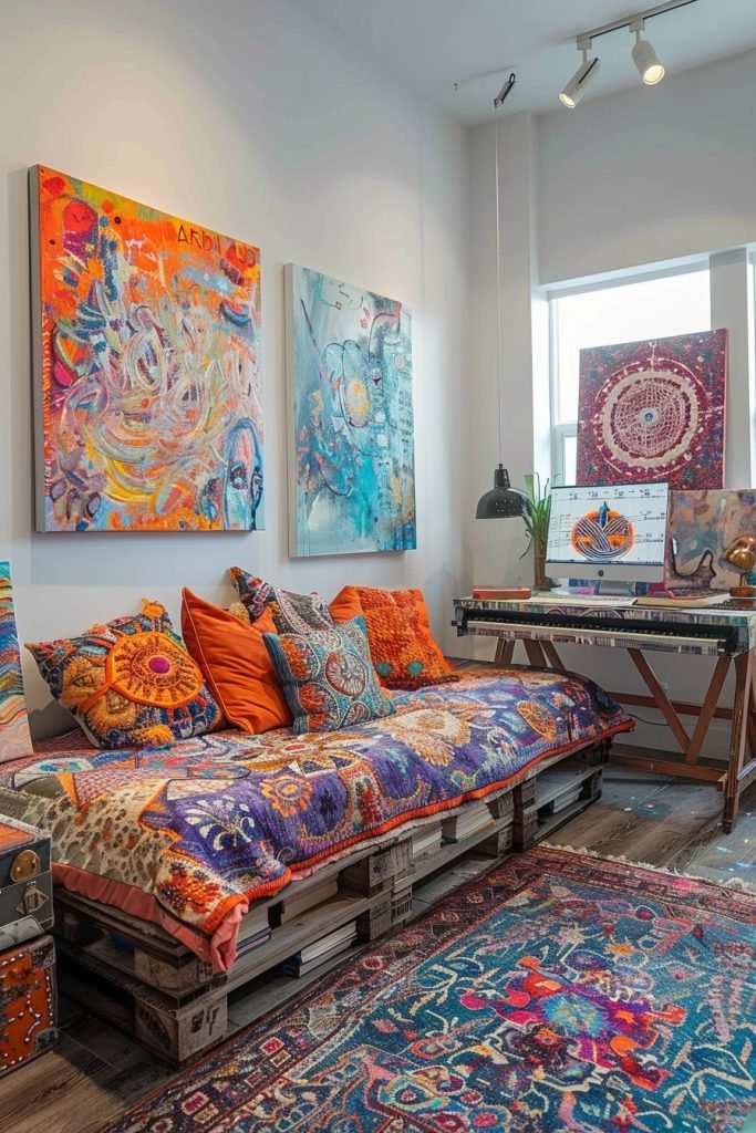Artsy Abode Guest Room