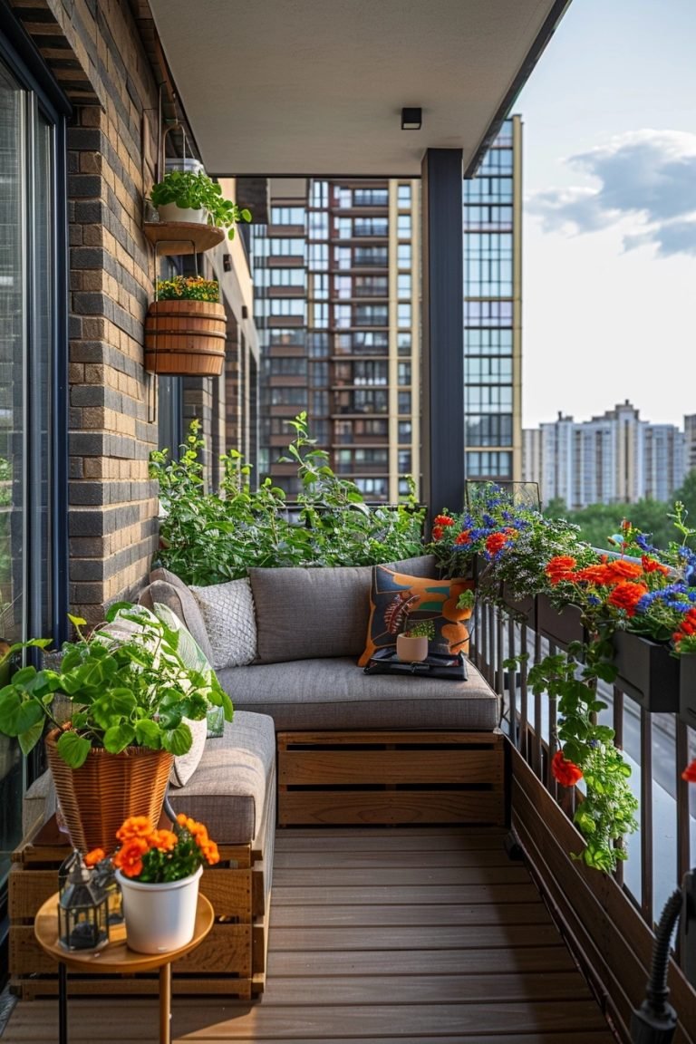 29 Small Apartment Balcony Ideas For A Chic Look - Courtneys World