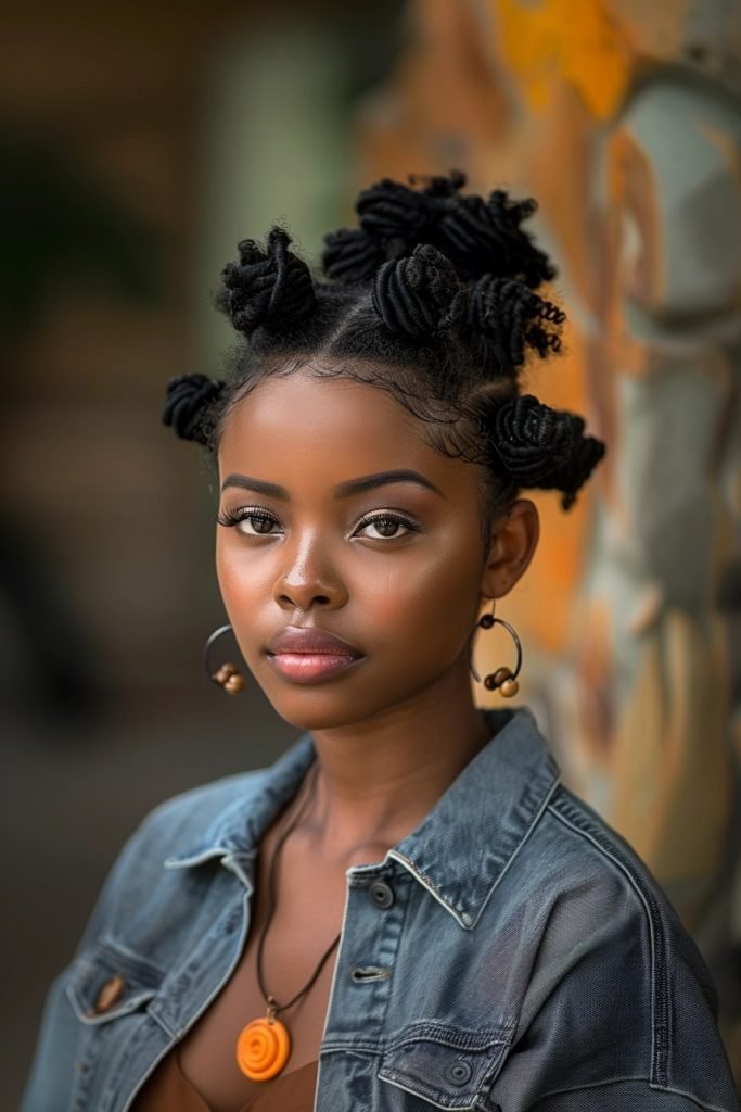 Bantu Knots hairstyles for black hair
