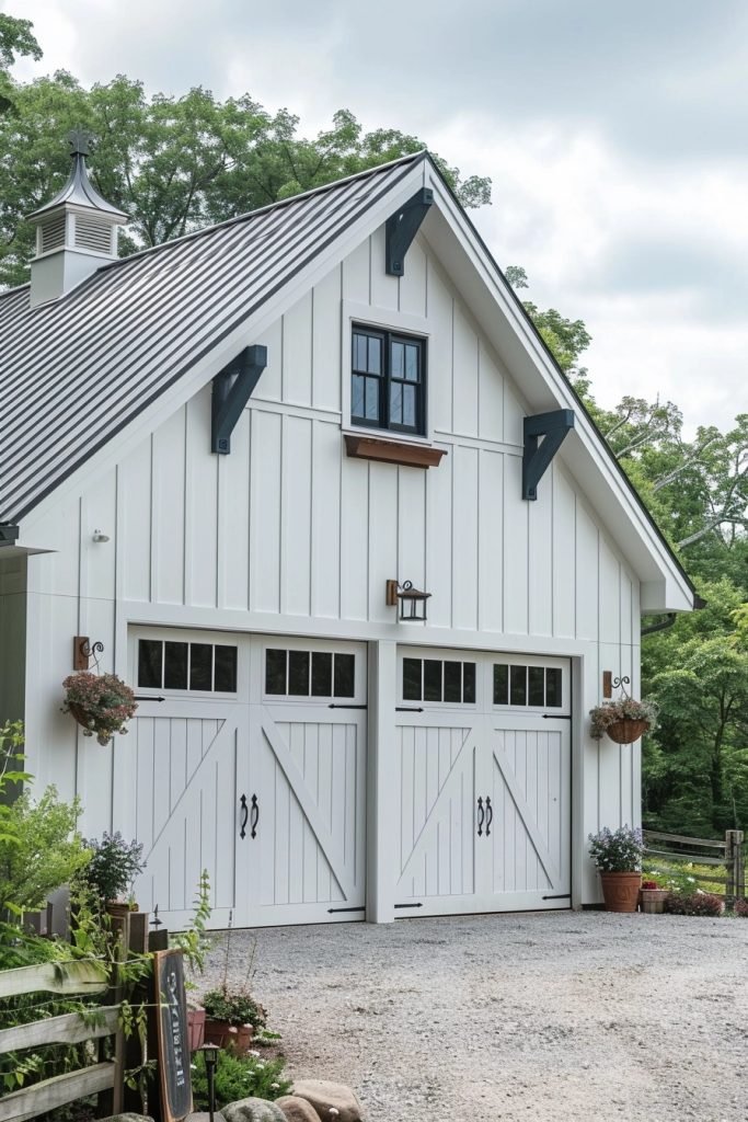 Board and Batten Farmhouse Garage