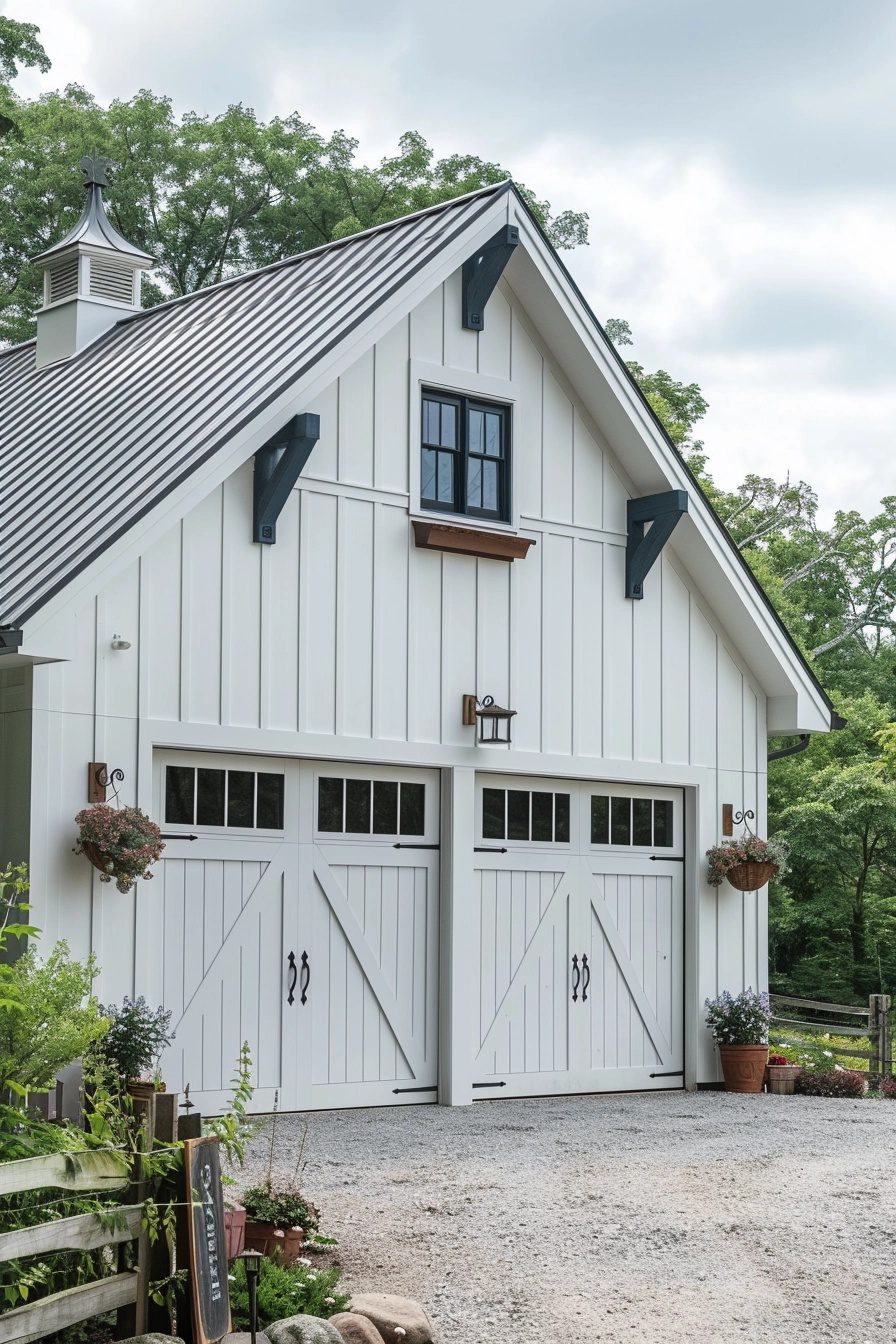 29 Farmhouse Garage Ideas For A Modern Rustic Look - Courtneys World