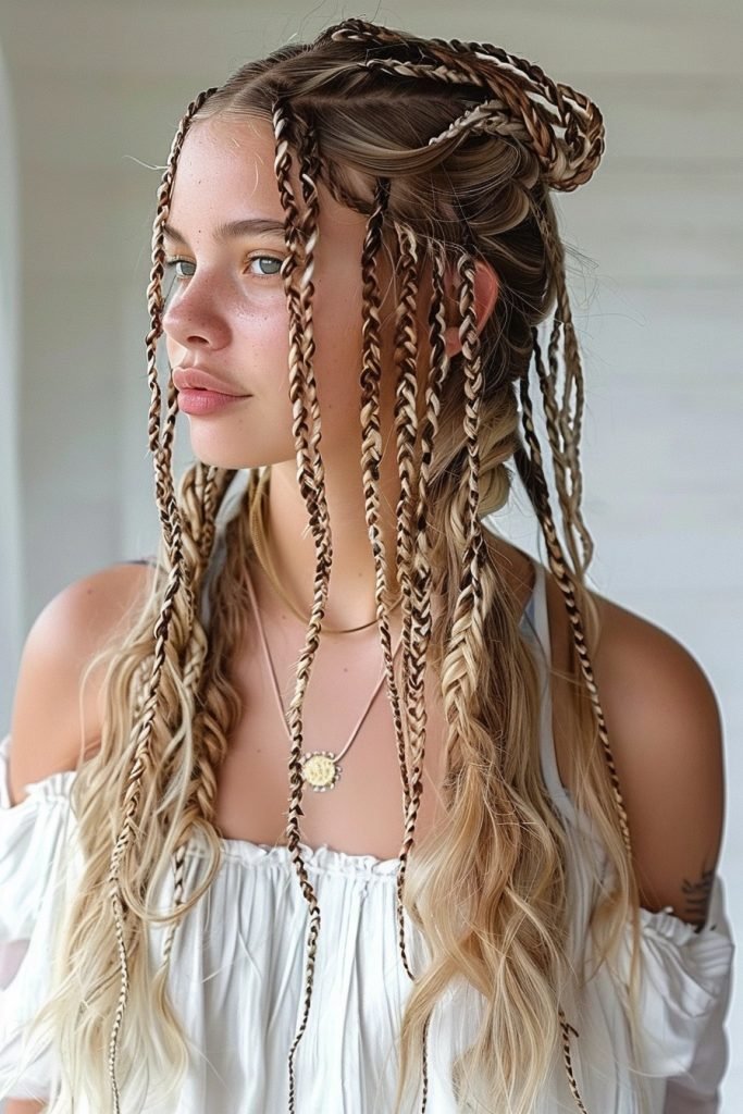 Boho Braids hairstyles for long hair