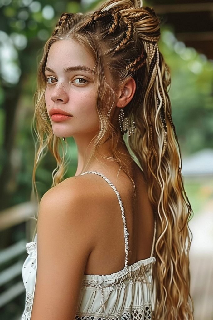 Boho Braids hairstyles for long hair