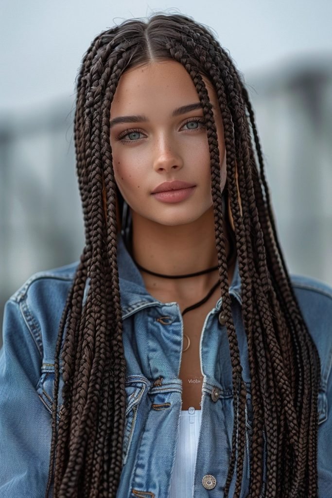 Box Braids hairstyles for black hair