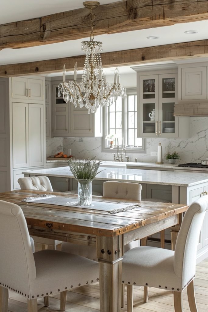 Chic Farmhouse Glam Kitchens