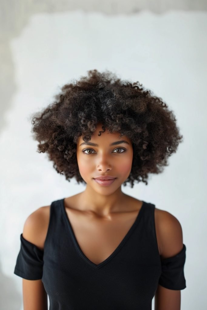 Classic Afro hairstyles curly hair