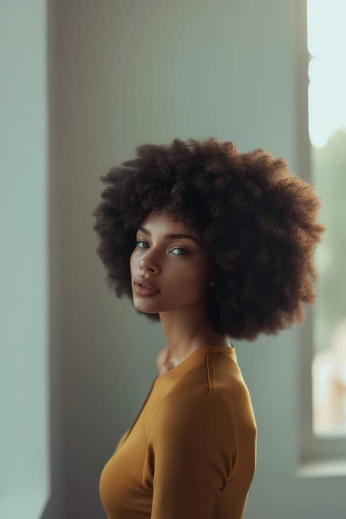 Classic Afro hairstyles curly hair