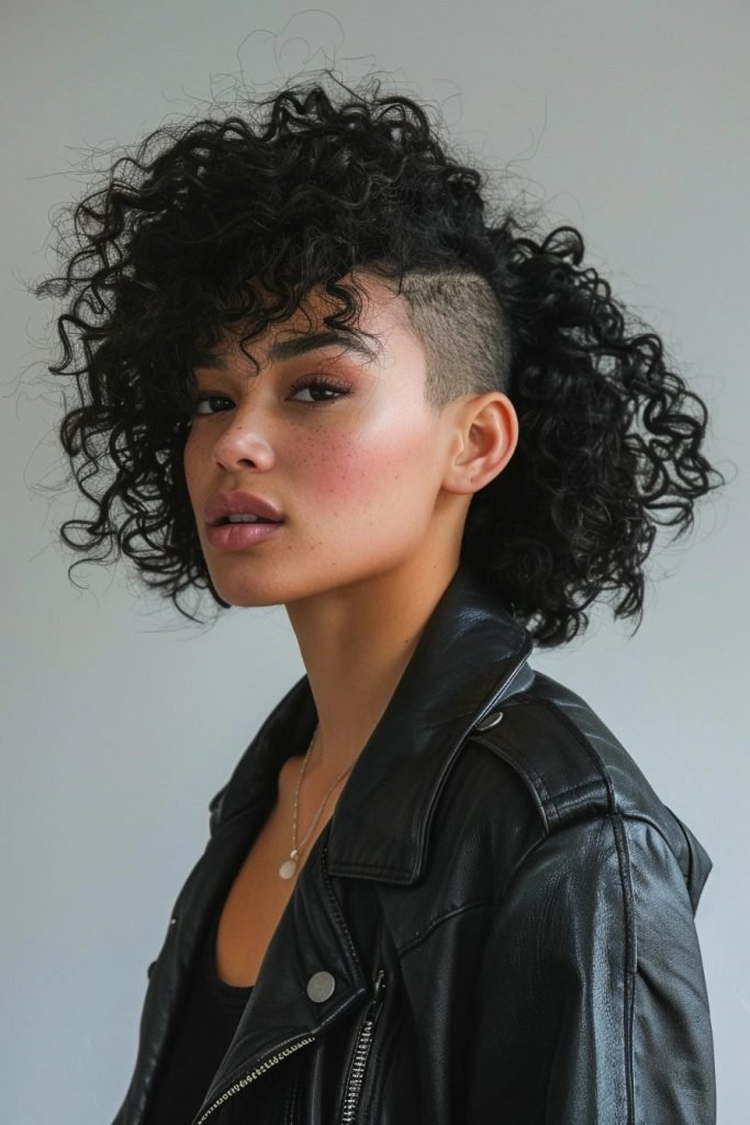 Curls with Undercut hairstyles