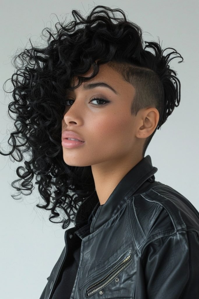 Curls with Undercut hairstyles