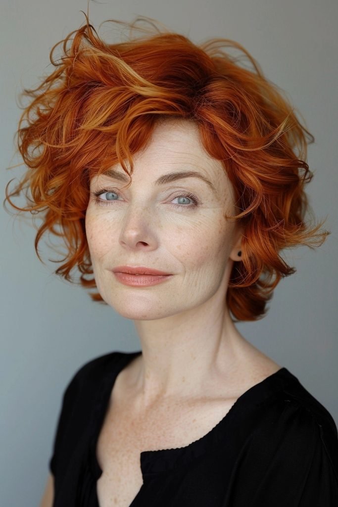 Curly Bob hairstyles 50 year old women