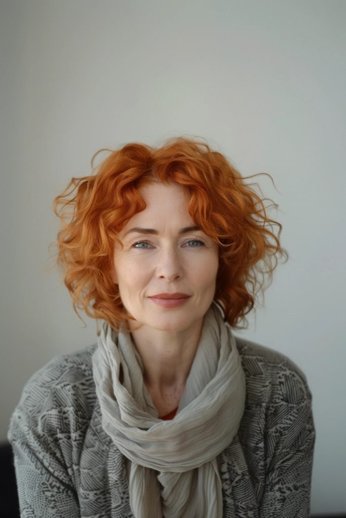 Curly Bob hairstyles 50 year old women