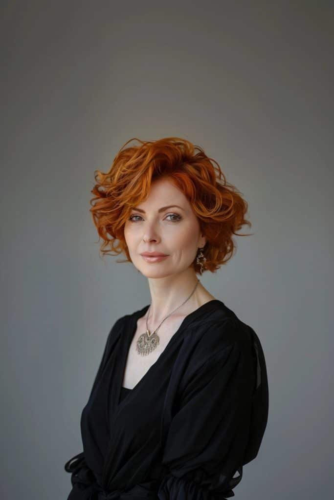 Curly Bob hairstyles 50 year old women