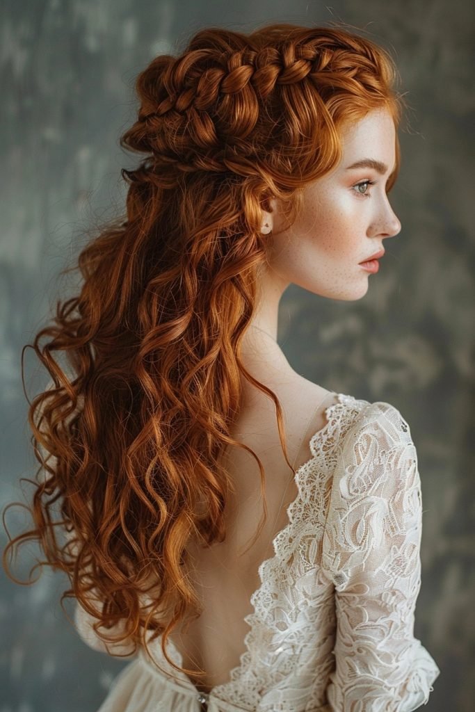 Curly Crown Braid hairstyles