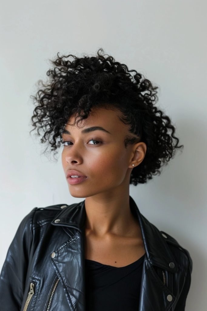 Curly Faux Hawk hairstyles