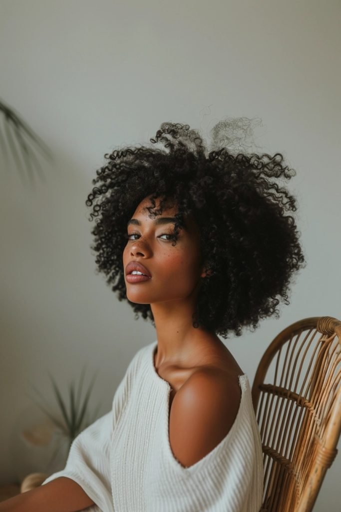 Curly Fro hairstyles for black hair