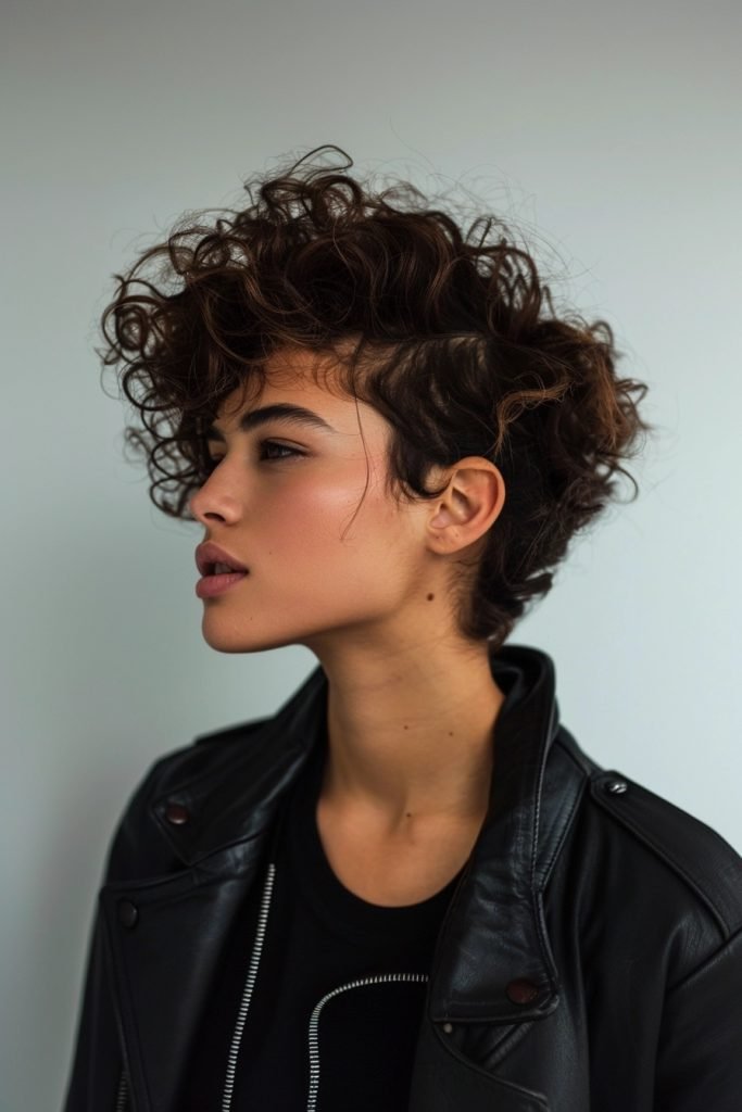 Curly Mohawk hairstyles curly hair