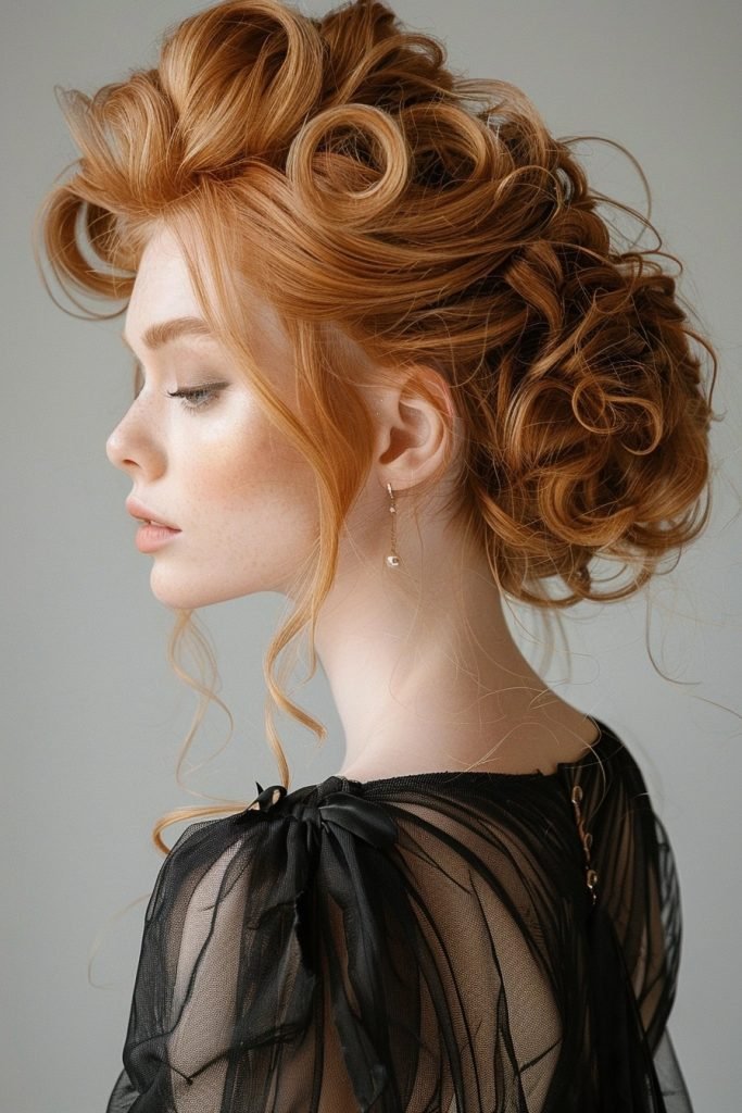 Curly Updo hairstyles curly hair