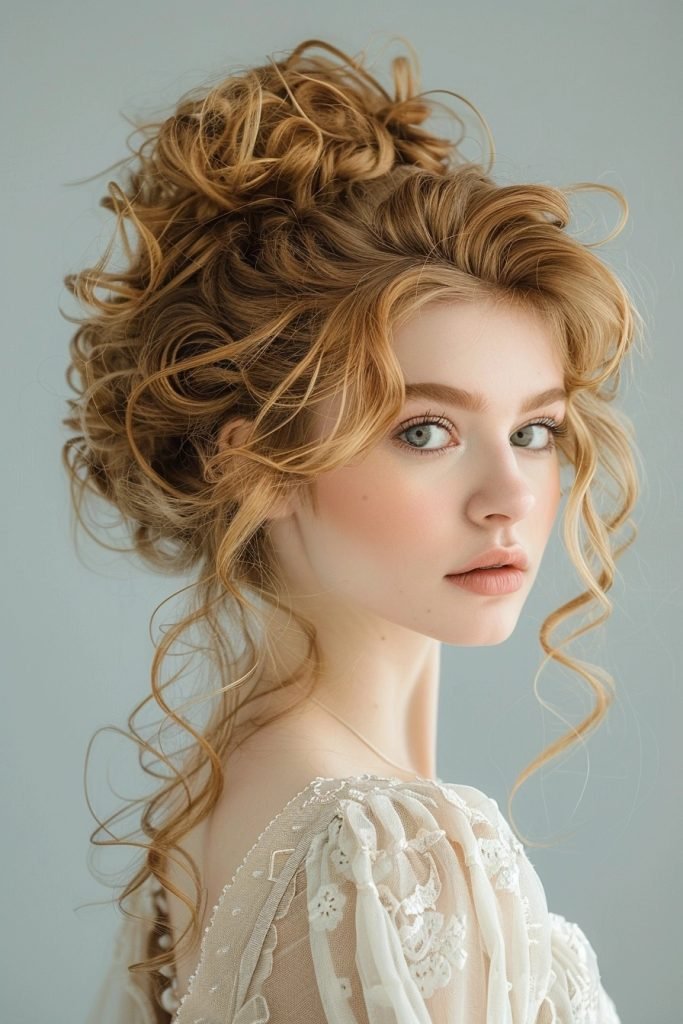 Curly Updo hairstyles curly hair