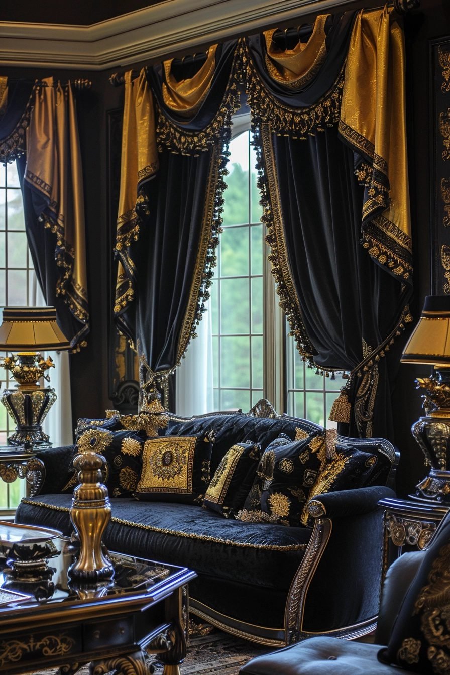 29 Black Curtains Living Room Ideas For Modern Glam Courtneys World