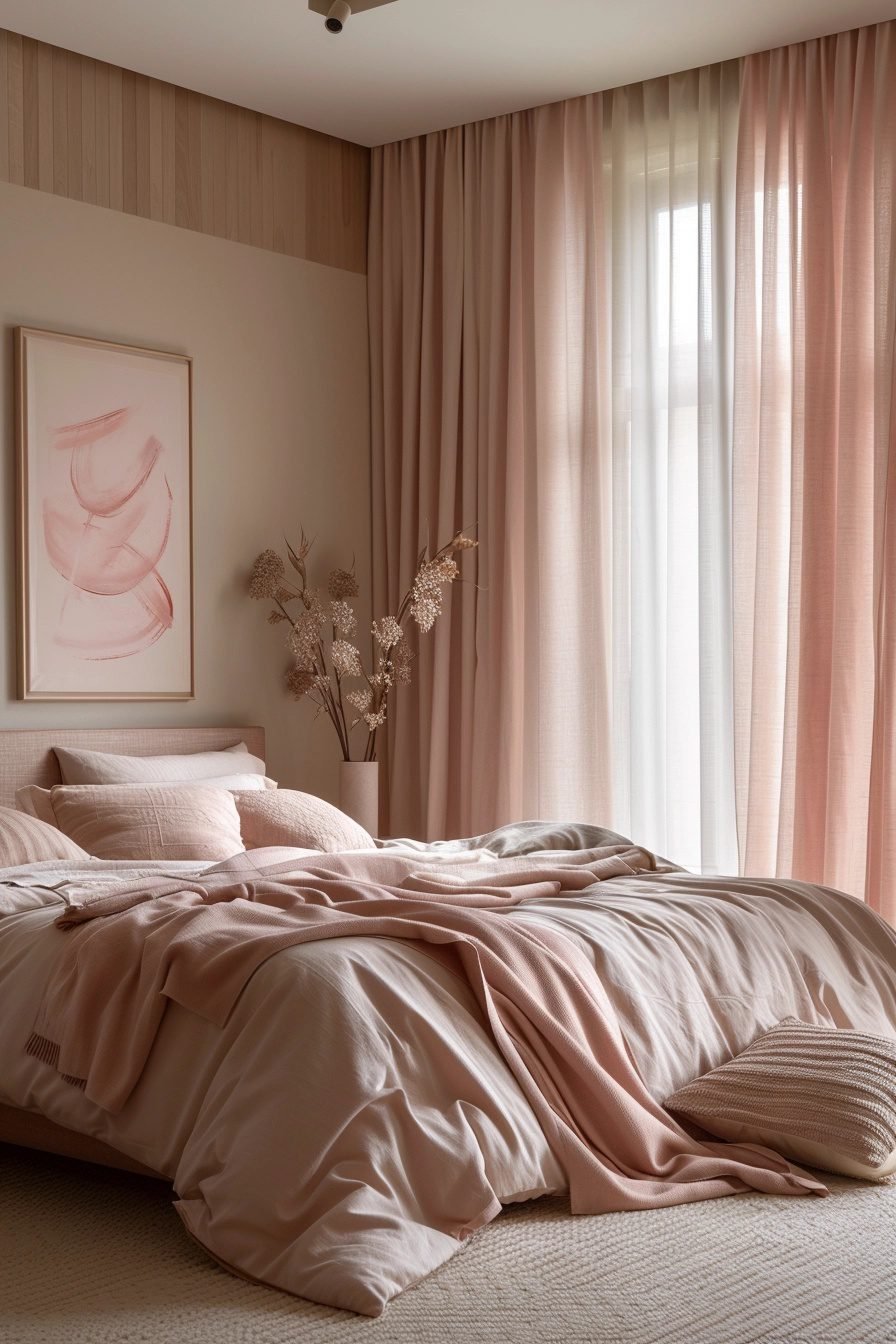 29 Curtains For Pink Bedroom Ideas To Add A Pop Of Color - Courtneys World