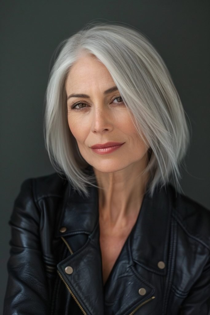 Elegant Silver Bob hairstyles