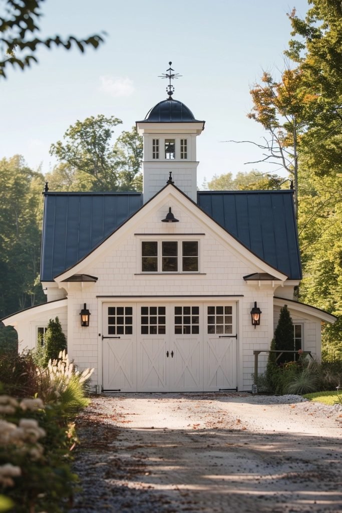 Farmhouse Garage with Cupola