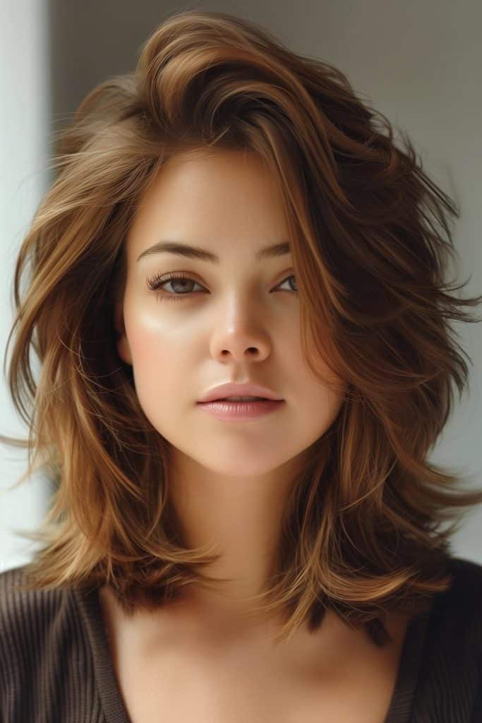 Feathered Layers Hairstyles for Medium Length Hair
