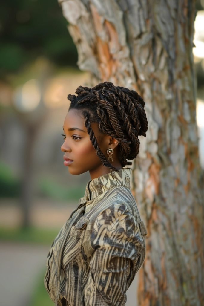 Finger Coils hairstyles for black hair