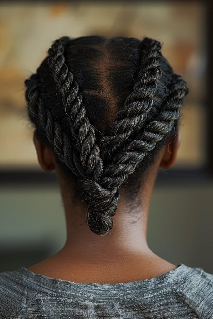 Flat Twists hairstyles for black hair