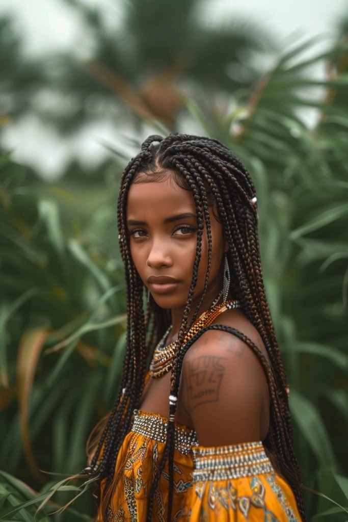 Fulani Braids hairstyles for black hair