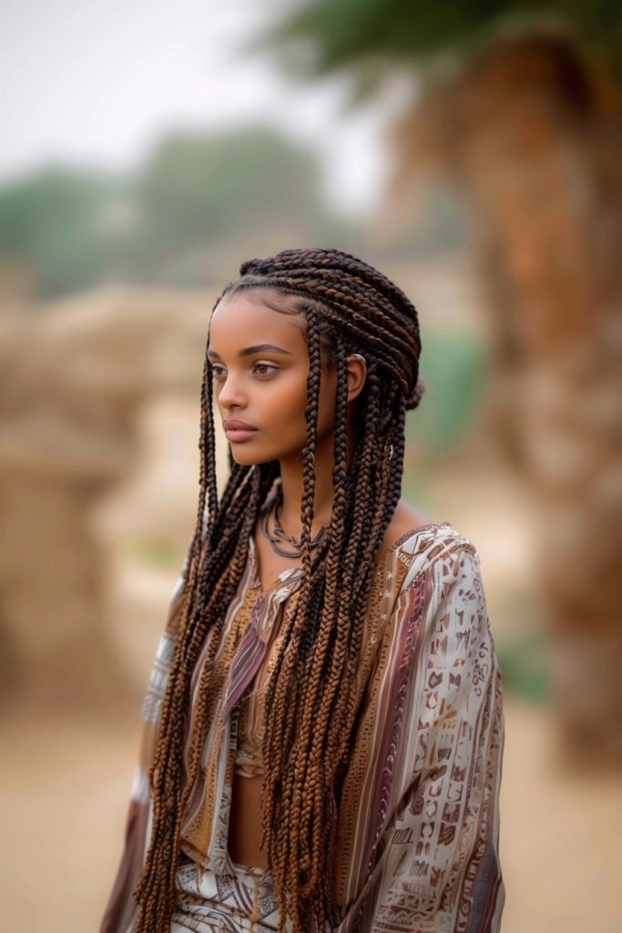 Fulani Braids hairstyles for black hair