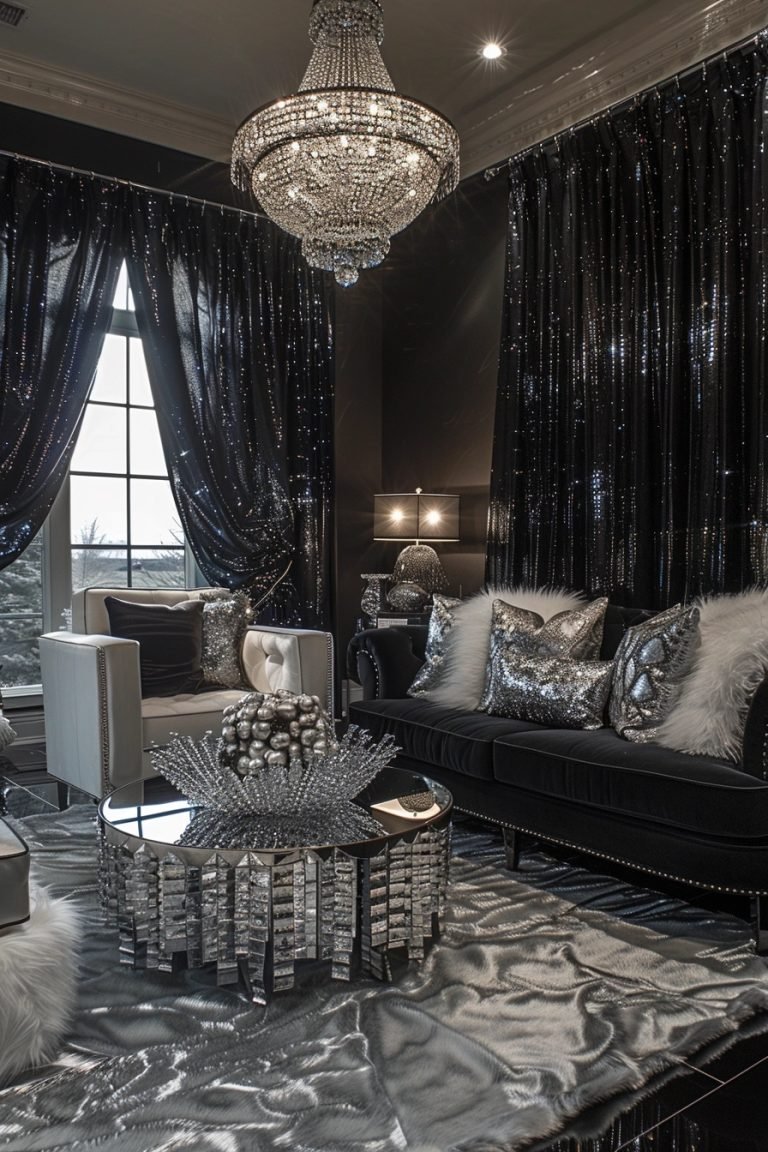 29 Black Curtains Living Room Ideas For Modern Glam Courtneys World
