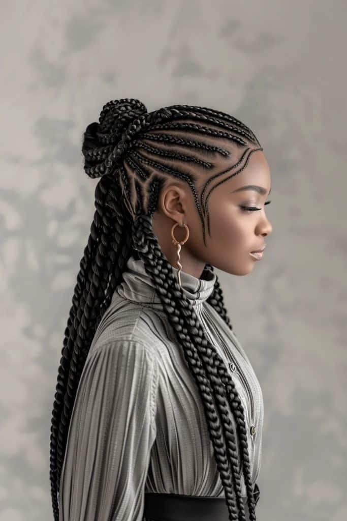 Goddess Braids hairstyles for black hair
