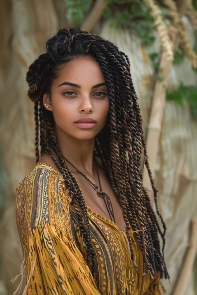 Goddess Braids hairstyles for black hair