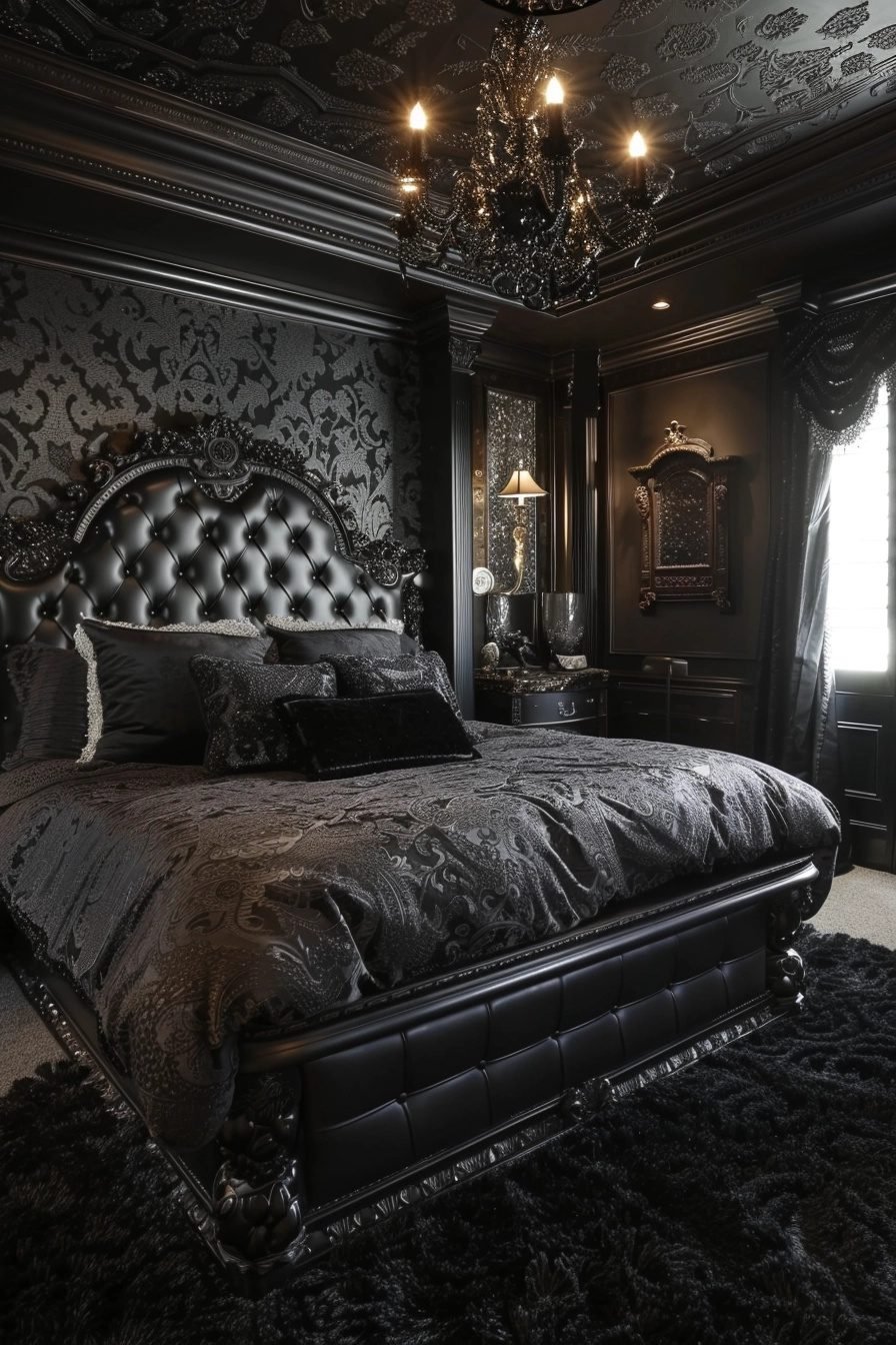 29 Gothic Bedroom Ideas To Create A Dramatic Atmosphere - Courtneys World