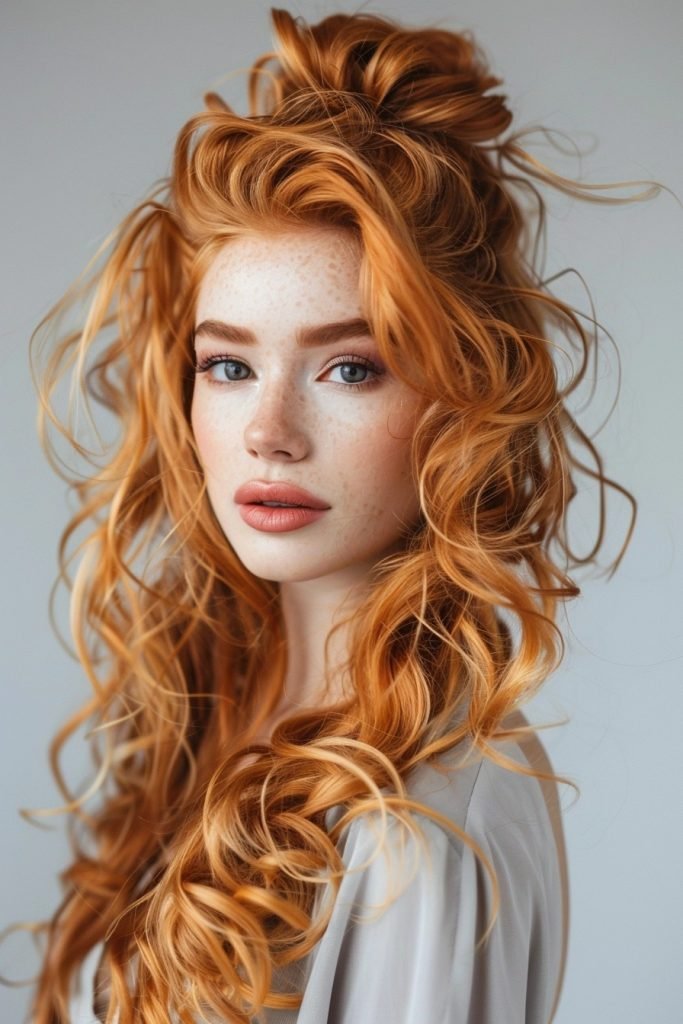 Half-Up Curly Do hairstyles curly hair