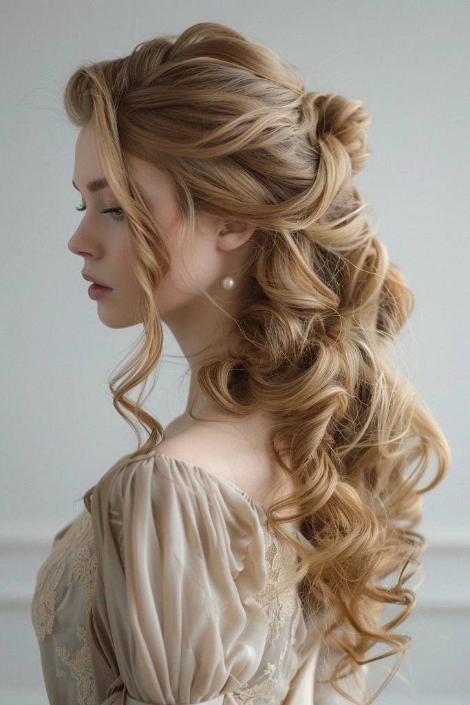 Half-Up Curly Do hairstyles curly hair