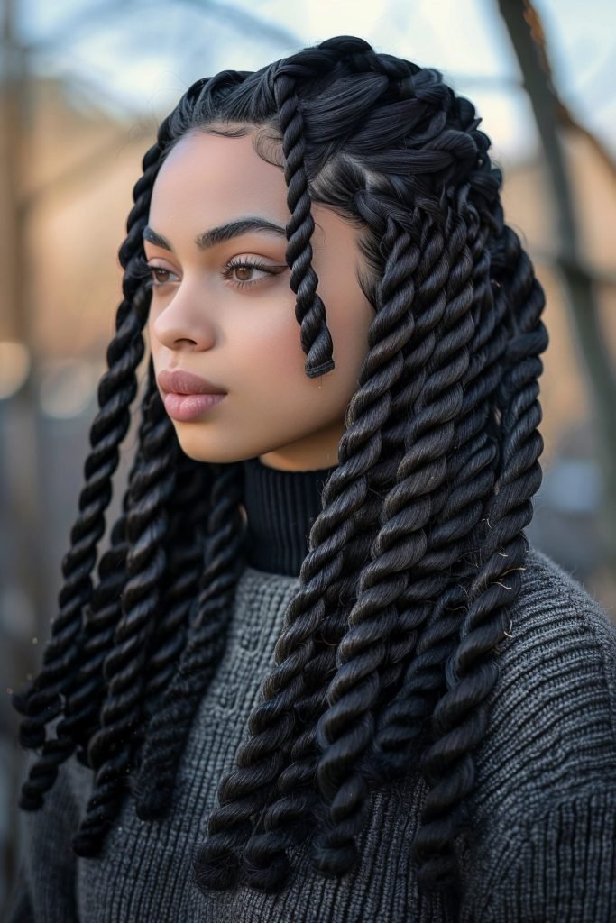 Havana Twists hairstyles for black hair