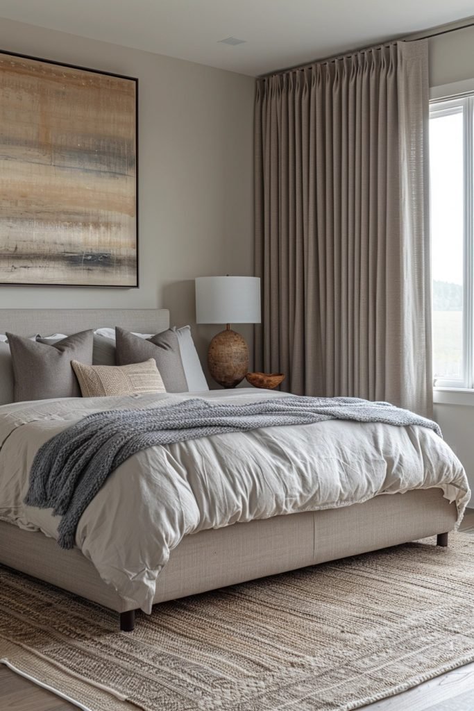 Heather Grey Textured Drapes