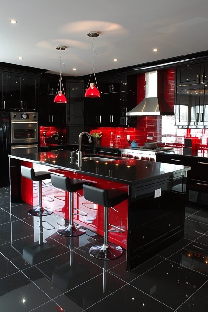 High-Contrast Design Kitchens