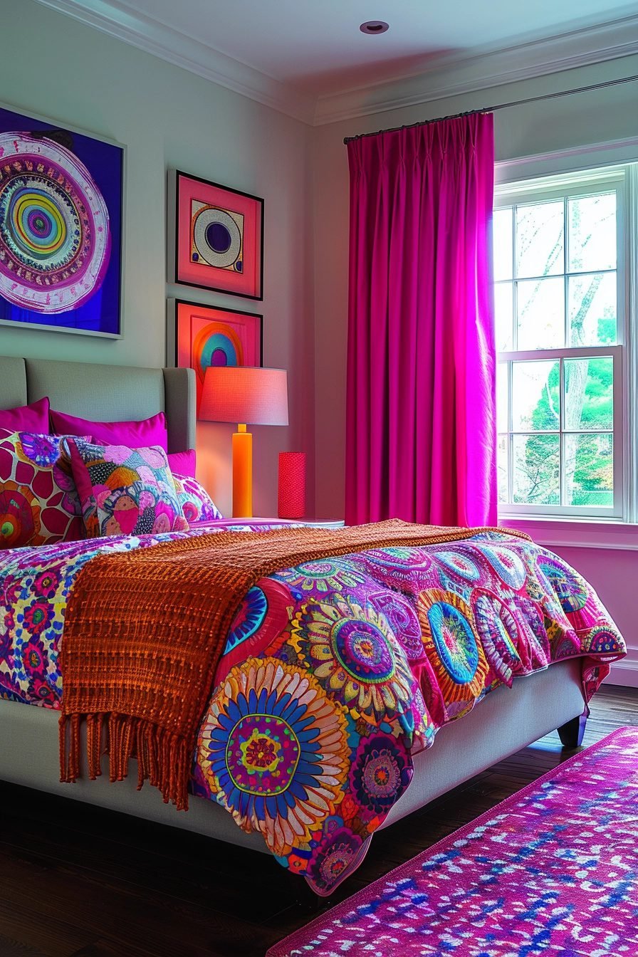 29 Curtains For Pink Bedroom Ideas To Add A Pop Of Color - Courtneys World