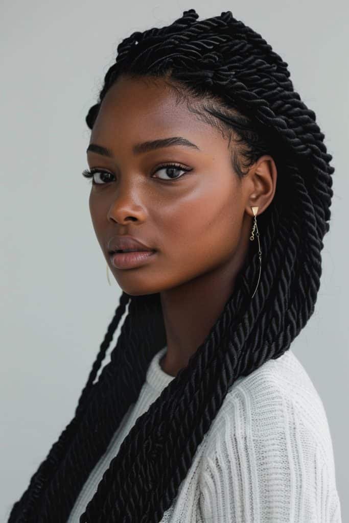 Kinky Twists hairstyles for black hair