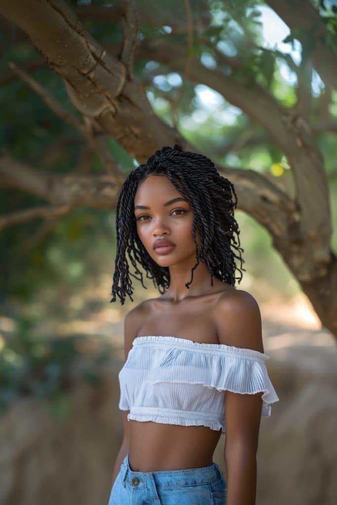 Kinky Twists hairstyles for black hair