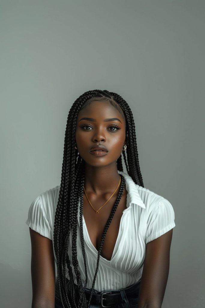 Lemonade Braids hairstyles for black hair