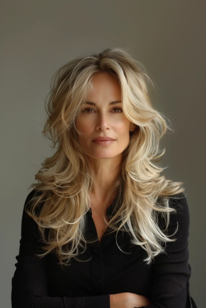 Long Layers hairstyles 50 year old women