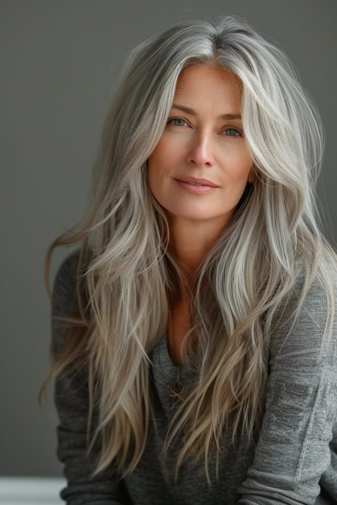 Long Layers hairstyles 50 year old women