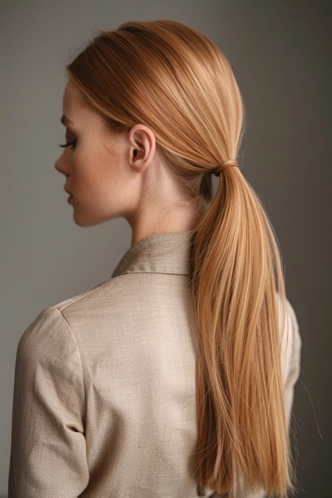 Low Ponytail hairstyles for long hair