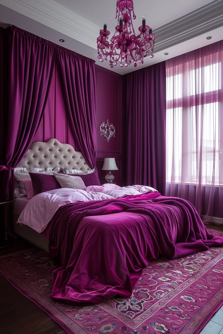 29 Curtains For Pink Bedroom Ideas To Add A Pop Of Color - Courtneys World
