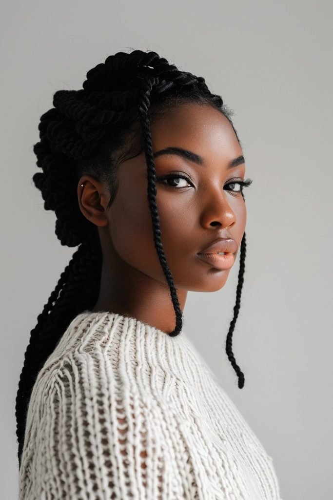 Marley Twists hairstyles for black hair
