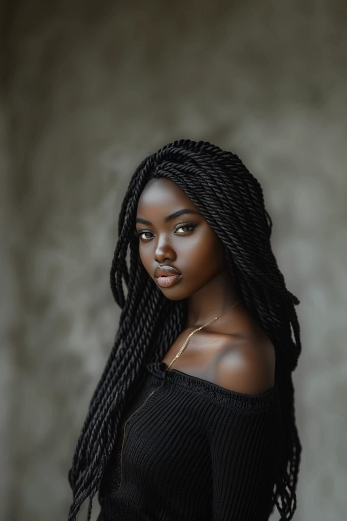 Marley Twists hairstyles for black hair